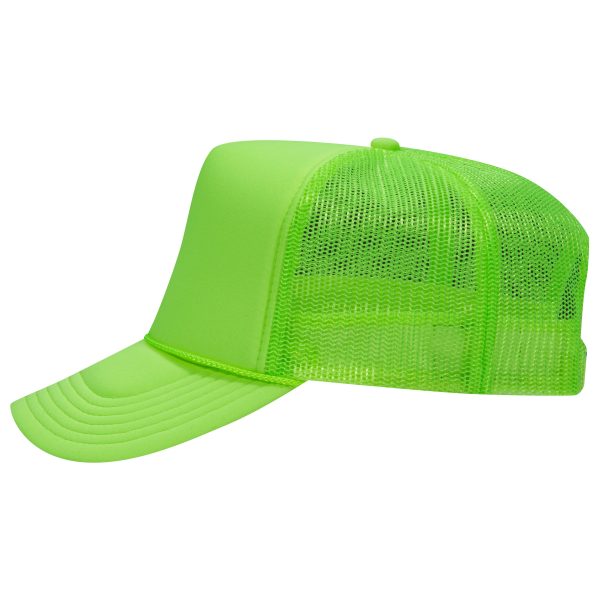 Otto 55-133 5-Panel High Crown Foam Trucker Hats - Neon Colors For Cheap - Image 3