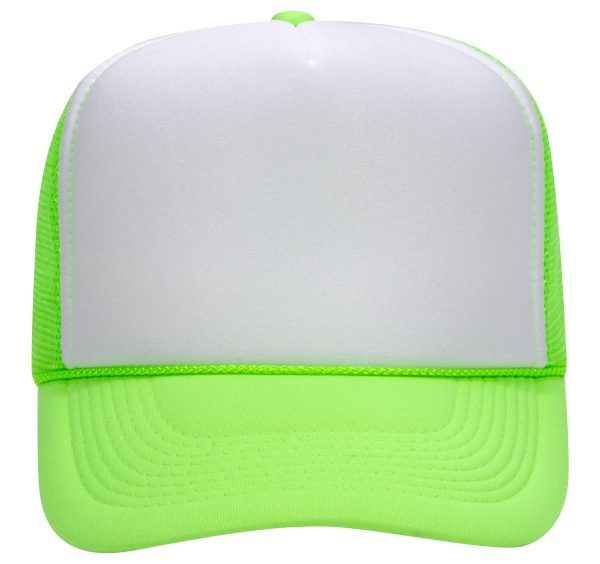 Otto 55-133 5-Panel High Crown Foam Trucker Hats - Neon Colors For Cheap - Image 4