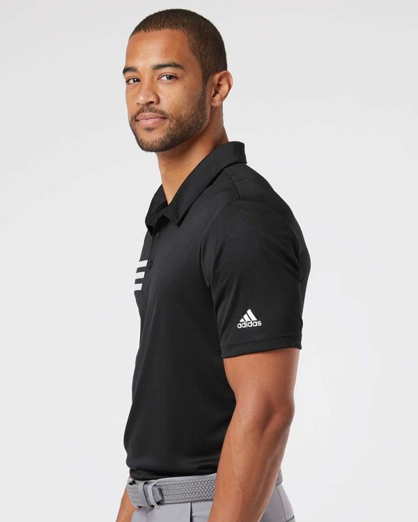 Adidas A324 3-Stripes Chest Polo Shirt on Sale - Image 4