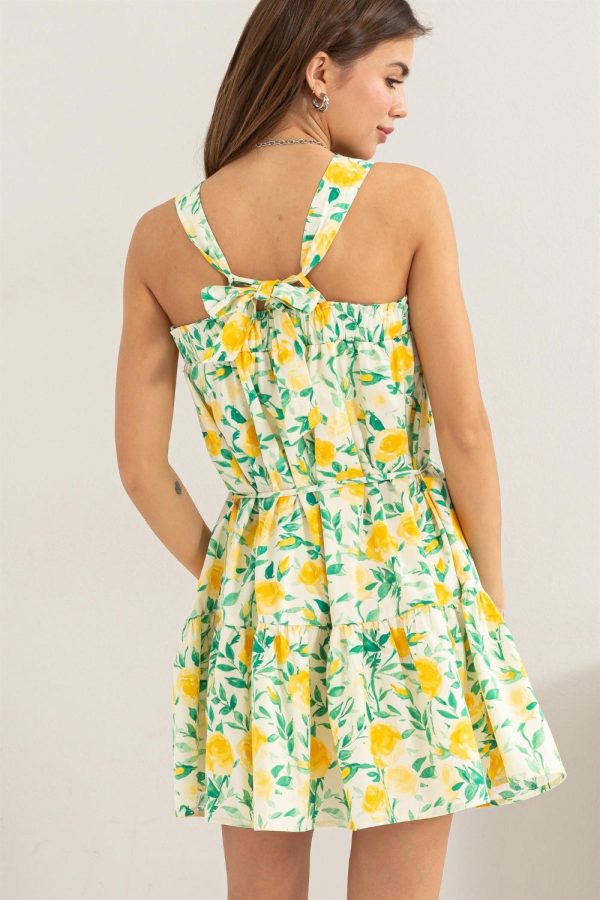 HYFVE Floral Tie Shoulder Mini Dress Sale - Image 2